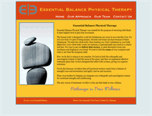 Tablet Screenshot of essentialbalancept.com